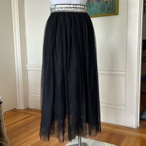 Black Tutu Ballerina Skirt, Size X-Small/Small